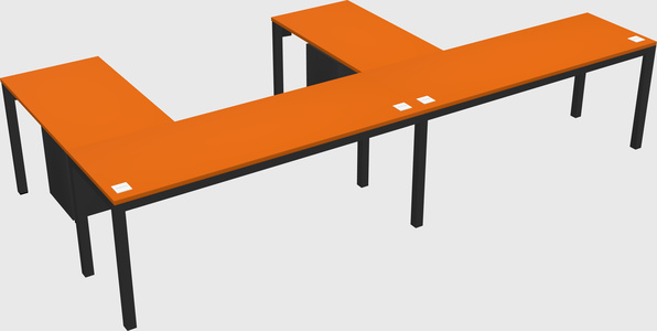 L-shaped desk