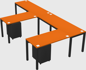L-shaped desk