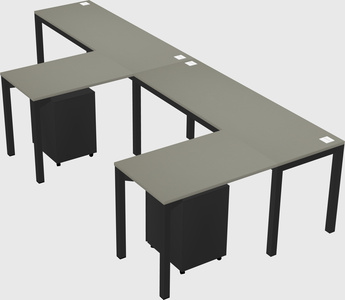 L-shaped desk