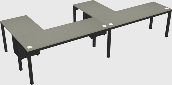 L-shaped desk