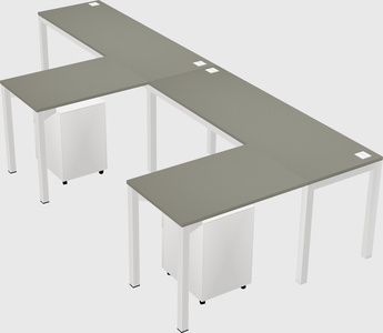 L-shaped desk