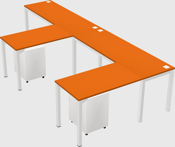 L-shaped desk