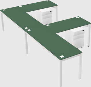 L-shaped desk