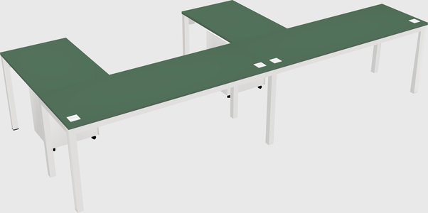 L-shaped desk
