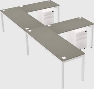 L-shaped desk