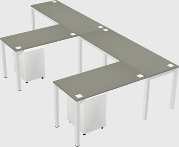L-shaped desk