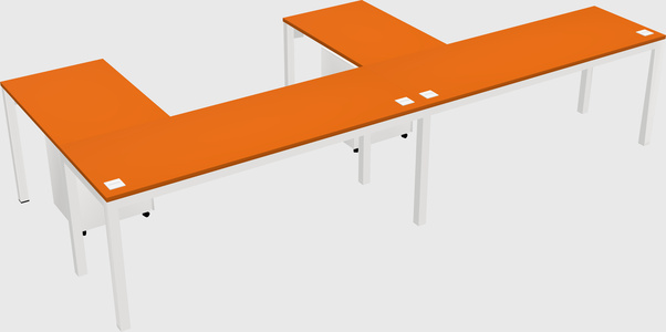 L-shaped desk