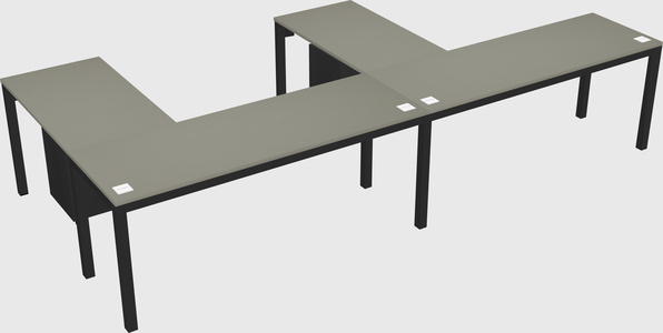 L-shaped desk
