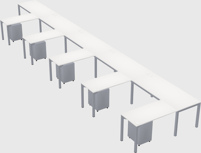 L-shaped desk