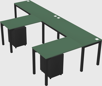 L-shaped desk
