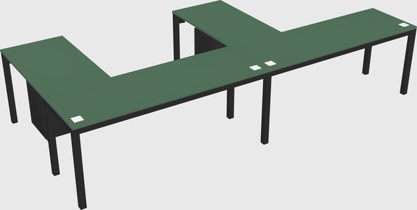 L-shaped desk
