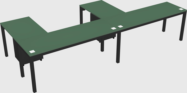 L-shaped desk