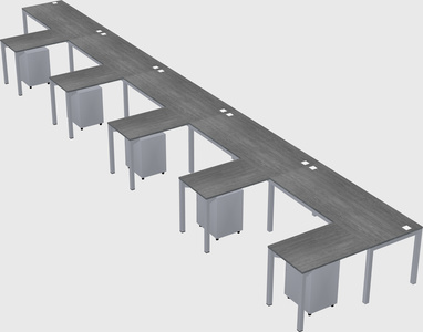 L-shaped desk