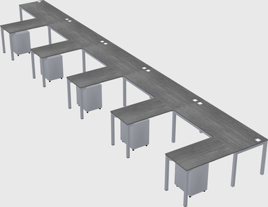 L-shaped desk