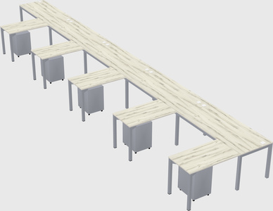 L-shaped desk