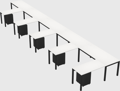 L-shaped desk
