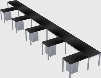 L-shaped desk