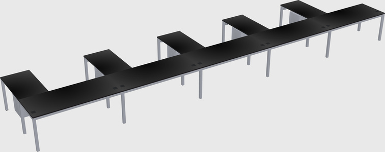 L-shaped desk