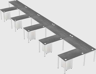L-shaped desk