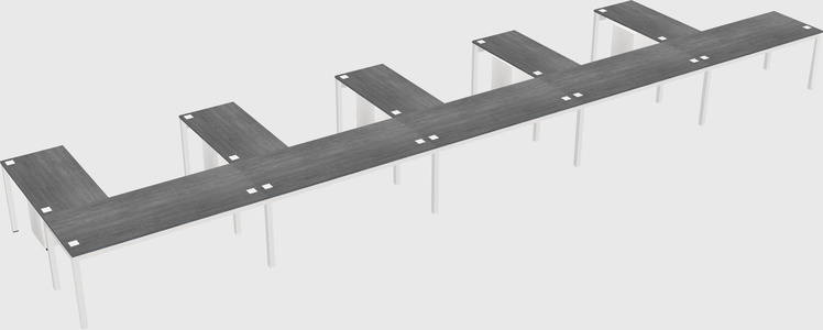 L-shaped desk