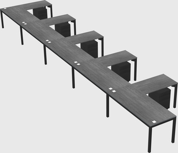 L-shaped desk