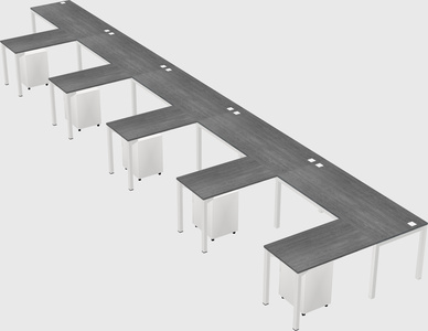 L-shaped desk