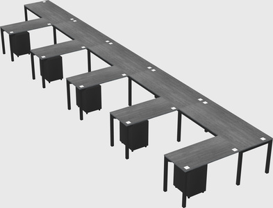 L-shaped desk