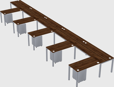 L-shaped desk
