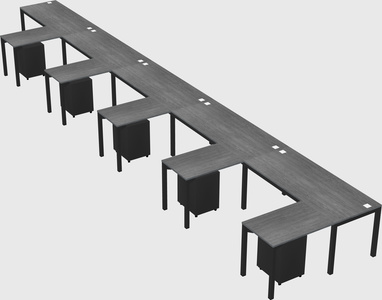 L-shaped desk