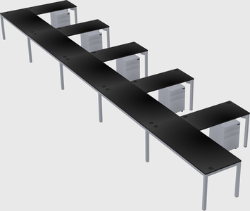 L-shaped desk