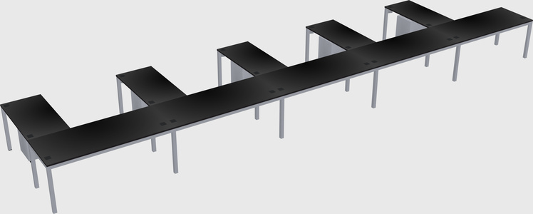 L-shaped desk