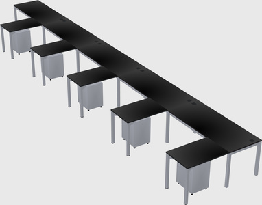 L-shaped desk