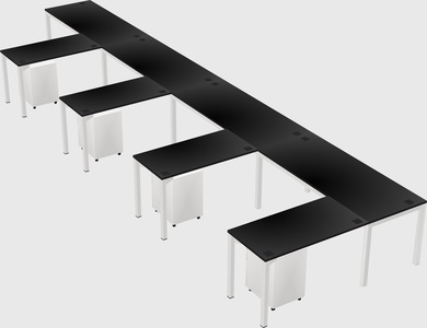 L-shaped desk