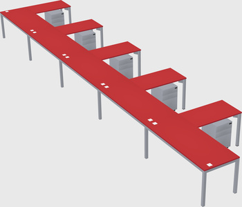 L-shaped desk