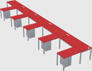 L-shaped desk