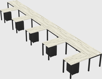 L-shaped desk