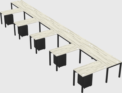 L-shaped desk