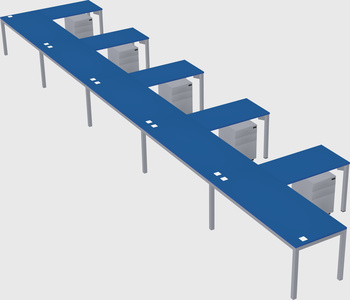 L-shaped desk