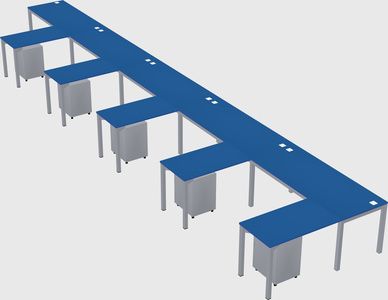 L-shaped desk