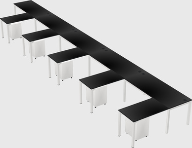 L-shaped desk