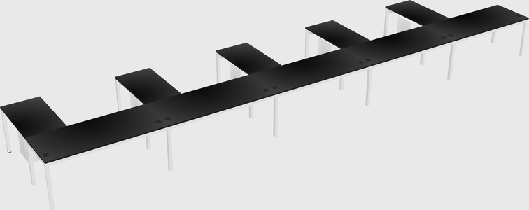 L-shaped desk