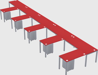 L-shaped desk