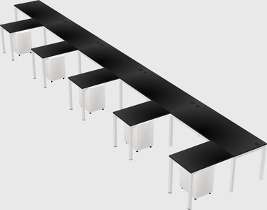 L-shaped desk