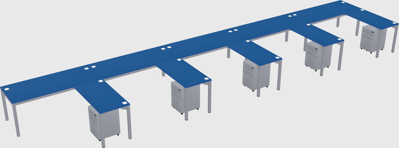 L-shaped desk