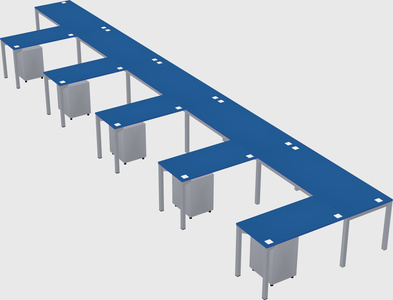 L-shaped desk