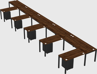 L-shaped desk