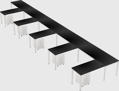 L-shaped desk