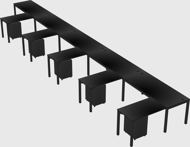 L-shaped desk