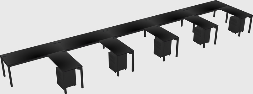 L-shaped desk