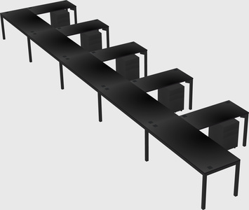 L-shaped desk